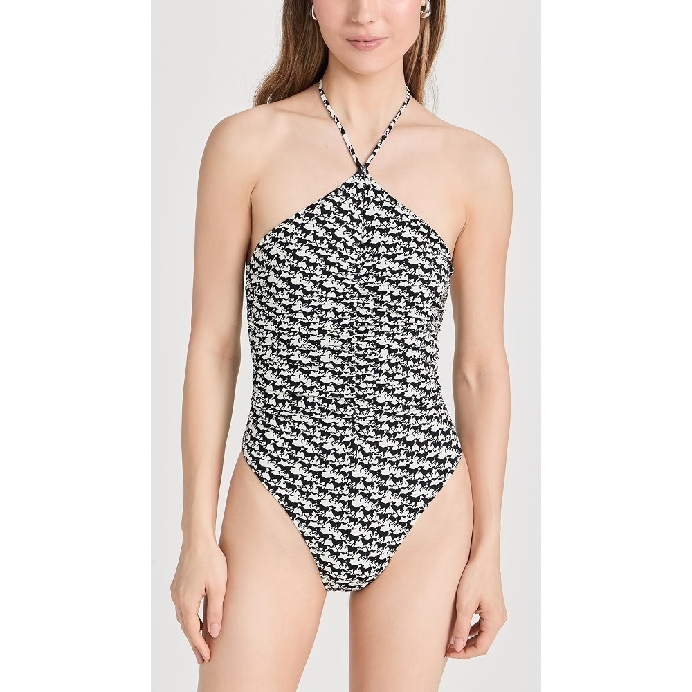 Solid & Striped Sofia Richie Grainge the Mina One Piece Black white Horse‎ Small